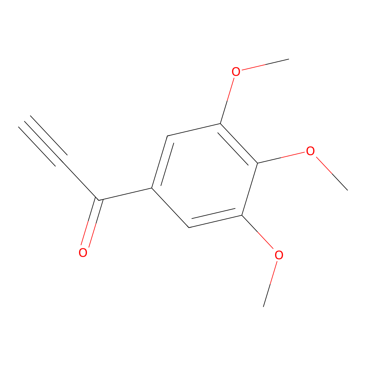1-(3,4,5-Trimethoxyphenyl)prop-2-yn-1-one molecular structure, CAS 10078-55-4