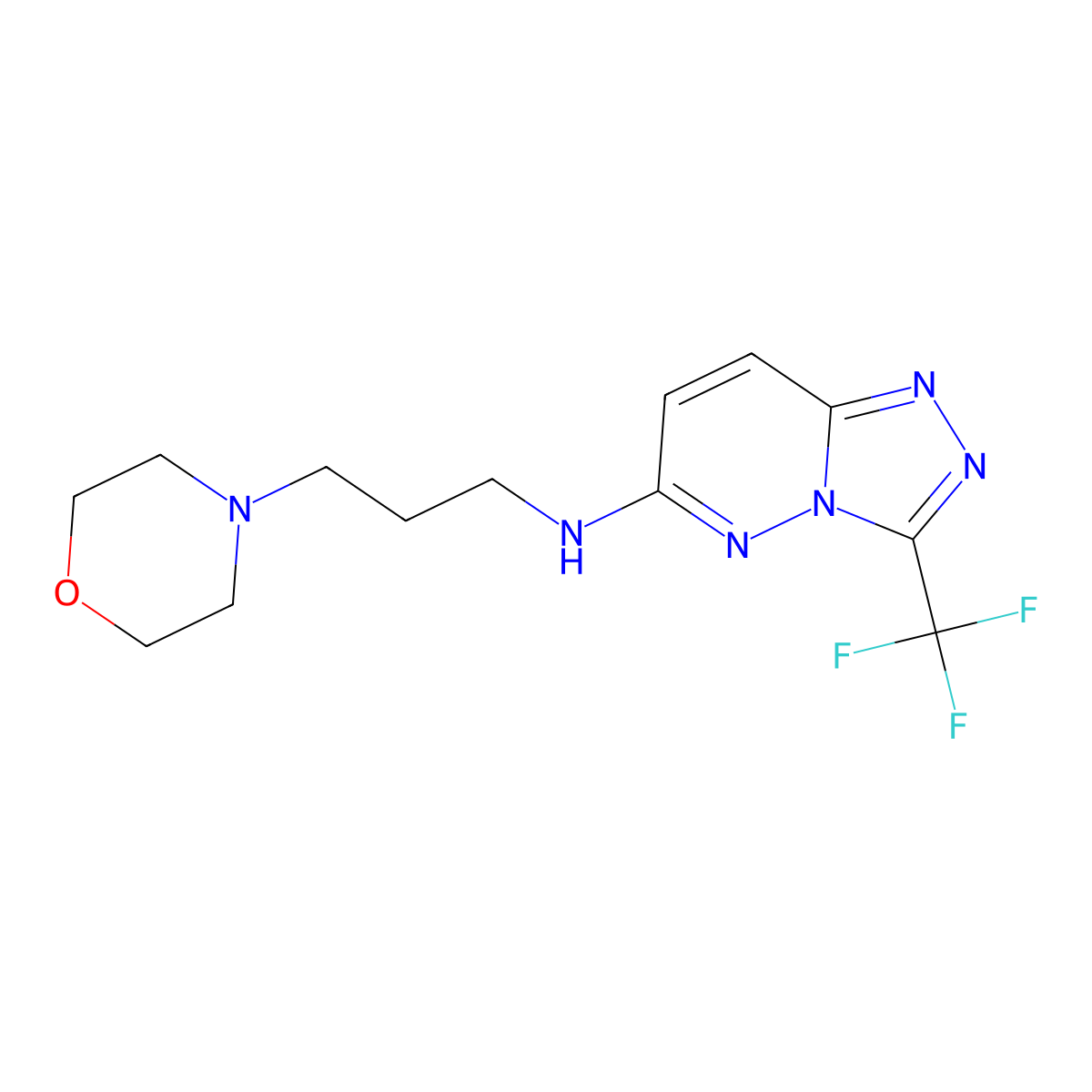 C13H17F3N6O molecular structure, CAS 1007830-68-3