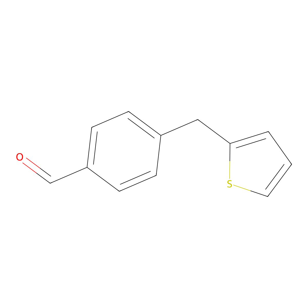4-(Thien-2-ylmethyl)benzaldehyde molecular structure, CAS 1007847-72-4