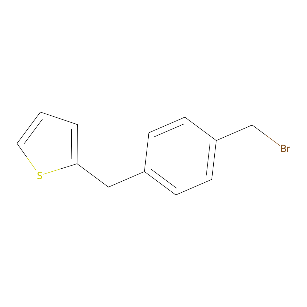 2-[4-(Bromomethyl)benzyl]thiophene molecular structure, CAS 1007847-74-6
