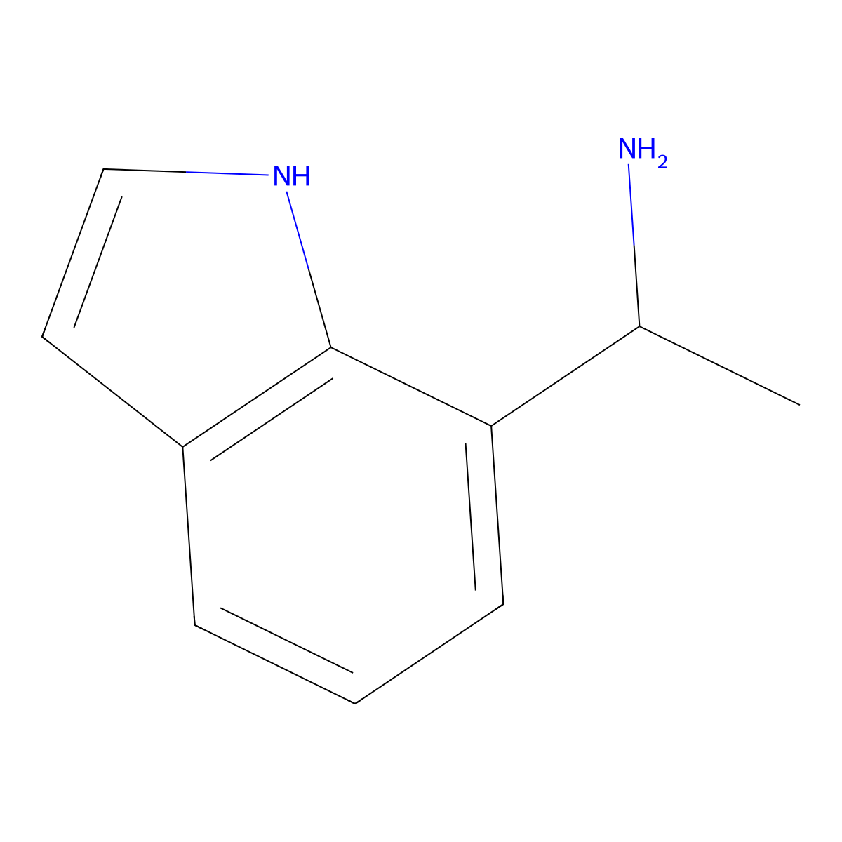 1-(1H-indol-7-yl)ethan-1-amine molecular structure, CAS 1007877-68-0