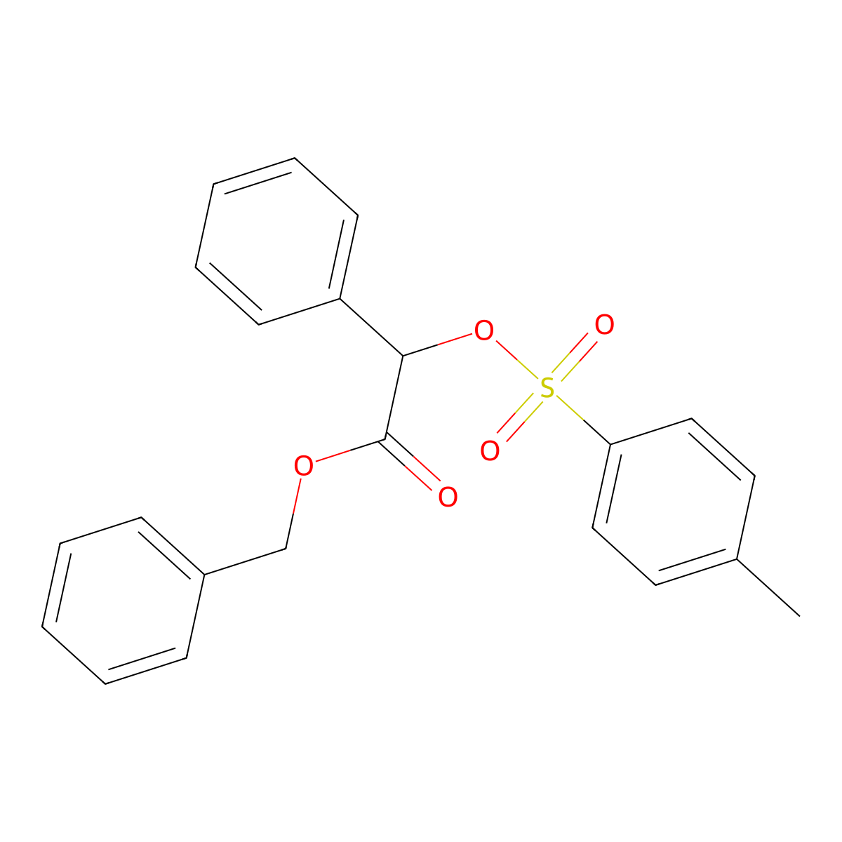 Benzyl 2-phenyl-2-(tosyloxy)acetate molecular structure, CAS 1007877-81-7