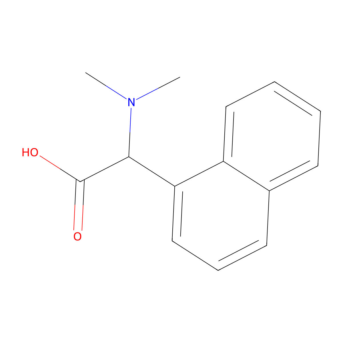 alpha-(Dimethylamino)-1-naphthaleneacetic acid molecular structure, CAS 1007878-80-9