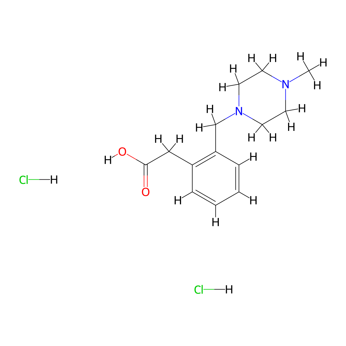 1-[2-(Carboxymethyl)benzyl]-4-methylpiperazin 2HCl molecular structure, CAS 1007879-85-7