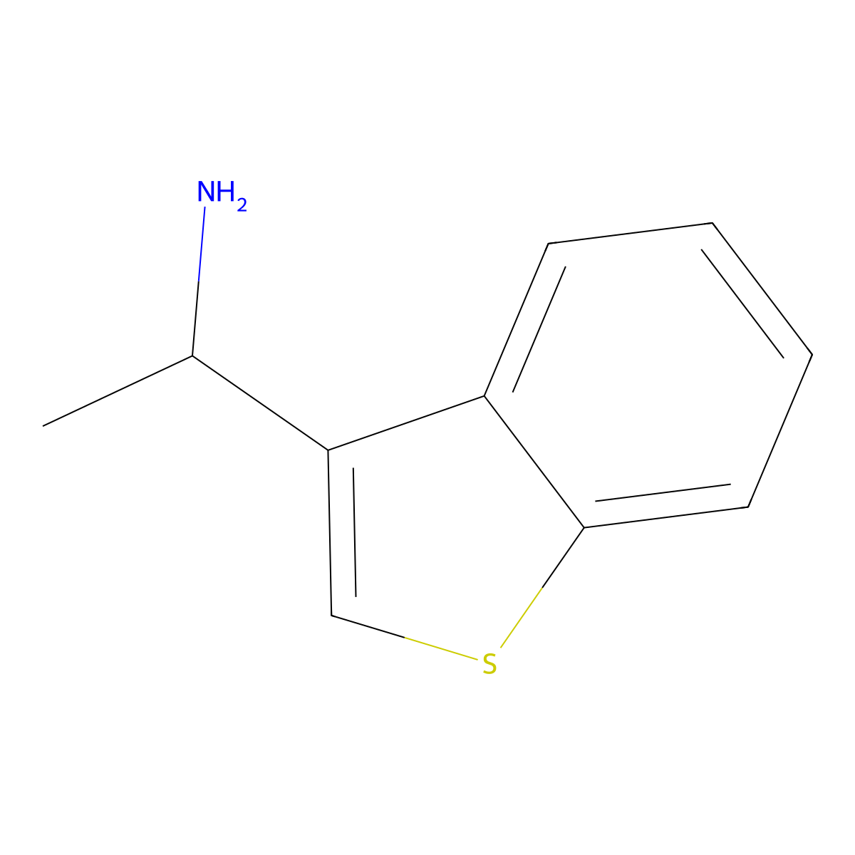 (R)-1-(benzo[b]thiophen-3-yl)ethanamine molecular structure, CAS 1007881-38-0