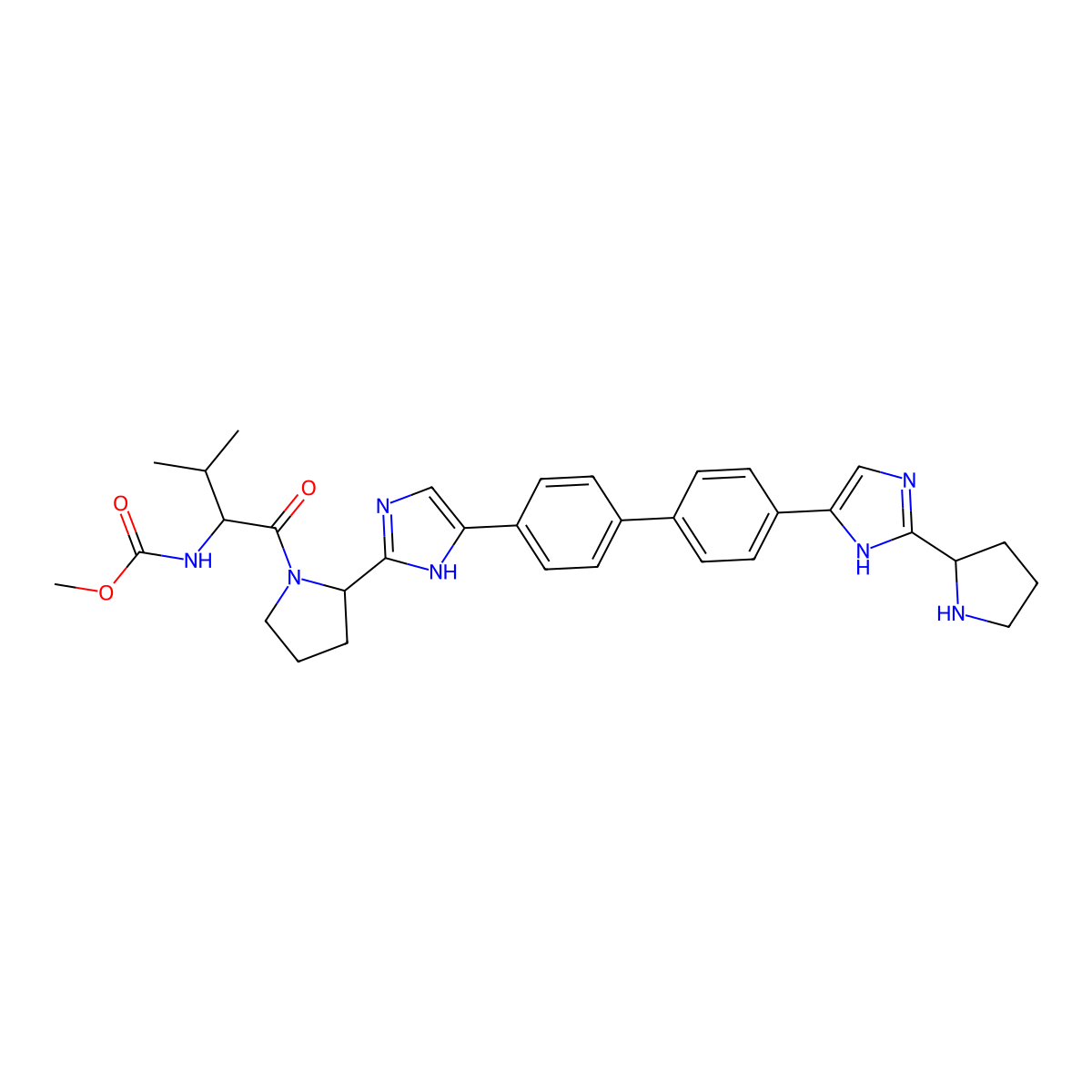 Monodes(N-carboxymethyl)valine Daclatasvir molecular structure, CAS 1007884-60-7