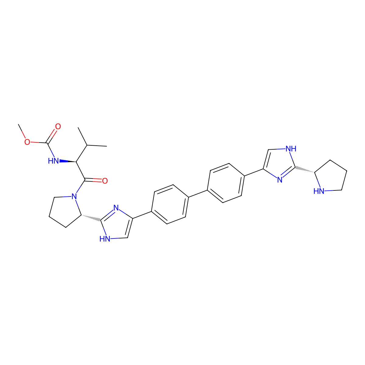 Monodes(N-carboxymethyl)valine Daclatasvir molecular structure, CAS 1007884-60-7