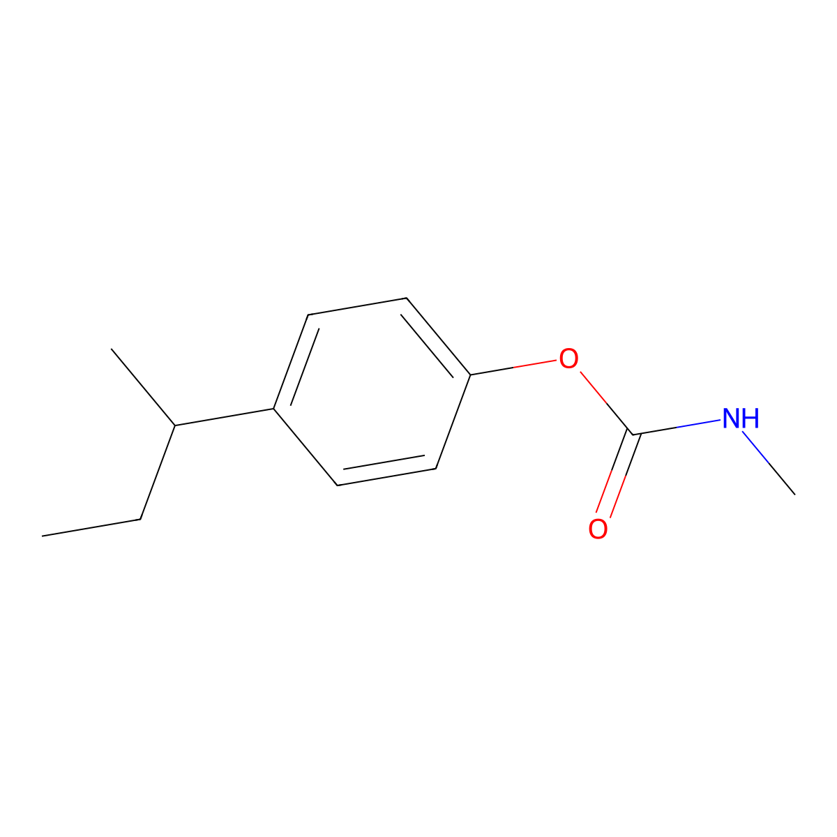 4-(Butan-2-yl)phenyl hydrogen methylcarbonimidate molecular structure, CAS 100789-69-3
