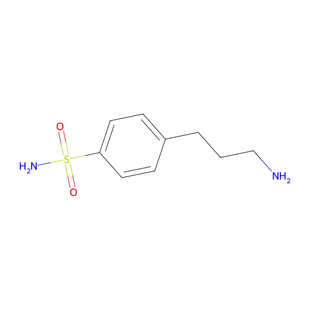 4-(3-Aminopropyl)benzenesulfonamide molecular structure, CAS 10079-78-4