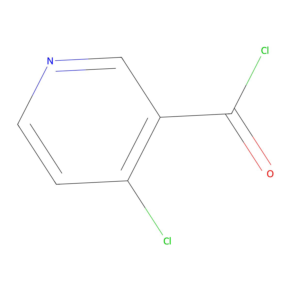 4-Chloronicotinoyl chloride molecular structure, CAS 100791-00-2