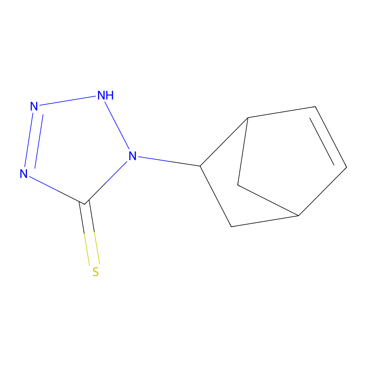 1-bicyclo[2.2.1]hept-5-en-2-yl-1H-tetrazole-5-thiol molecular structure, CAS 1007924-02-8