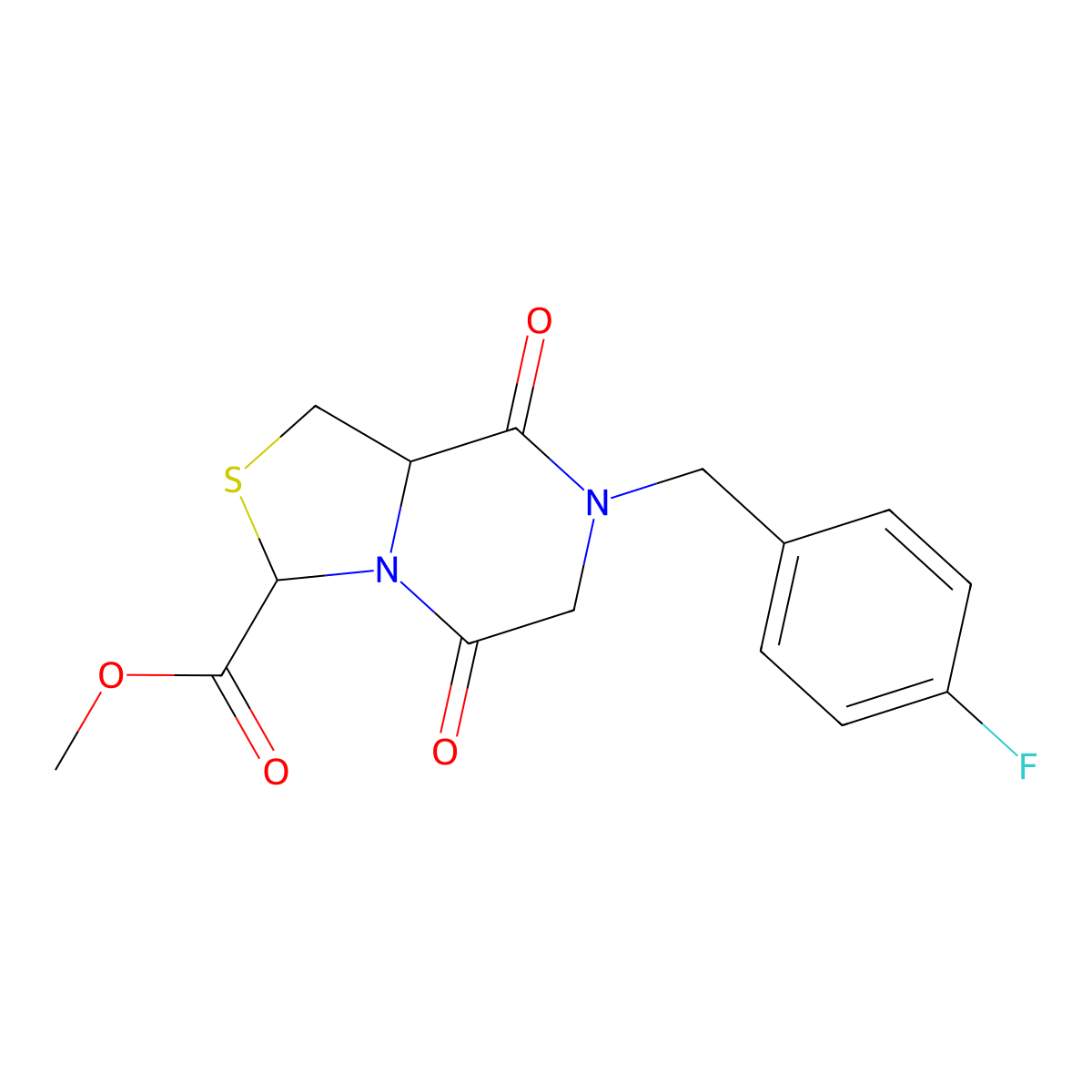Methyl 7-(4-fluorobenzyl)-5,8-dioxohexahydro[1,3]thiazolo[3,4-a]pyrazine-3-carboxylate molecular structure, CAS 1007933-01-8