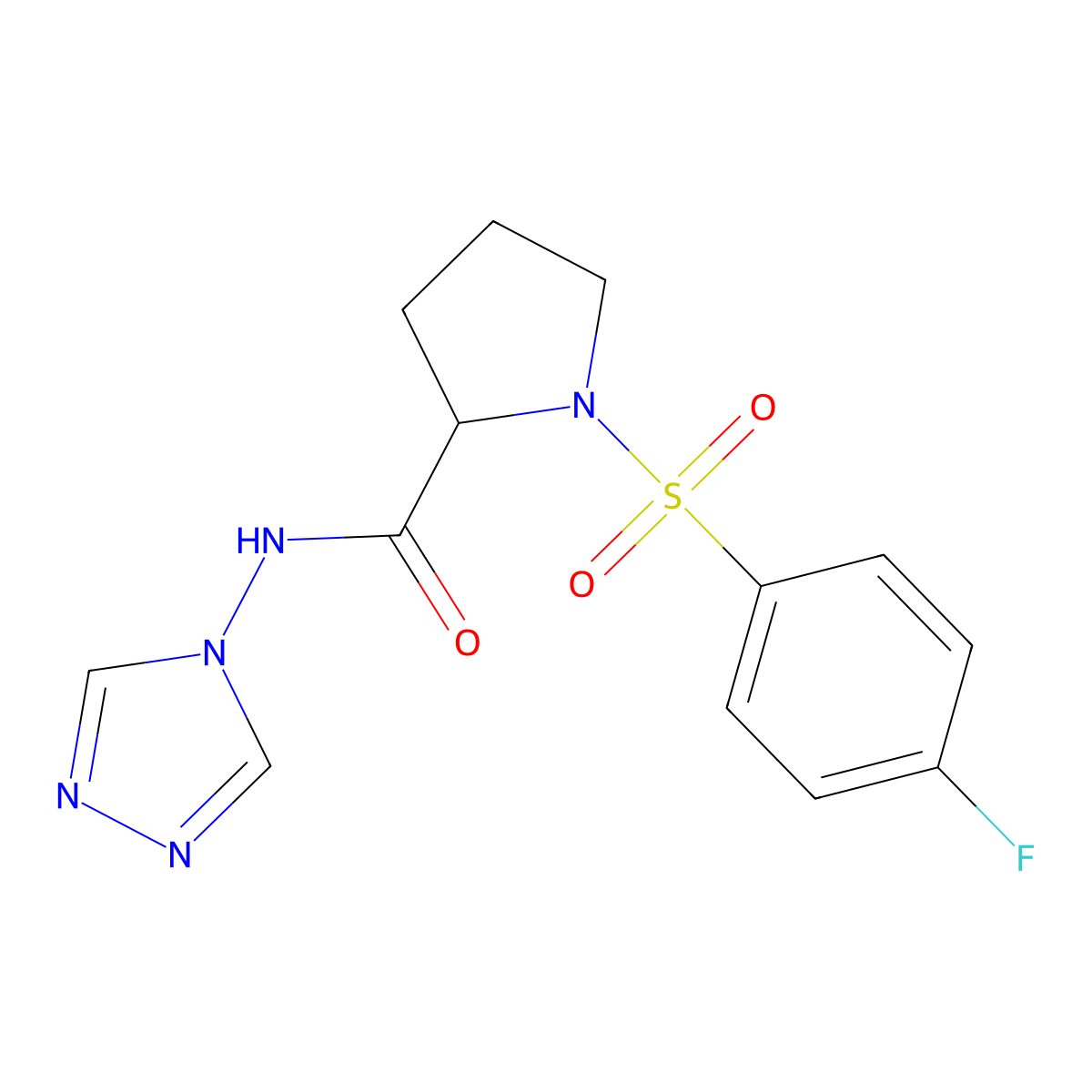 C13H14FN5O3S molecular structure, CAS 1007959-09-2