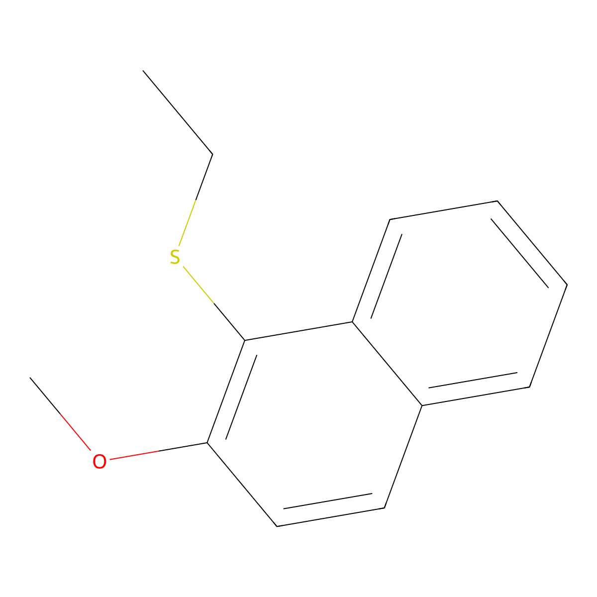 1-(Ethylthio)-2-methoxynaphthalene molecular structure, CAS 100797-32-8