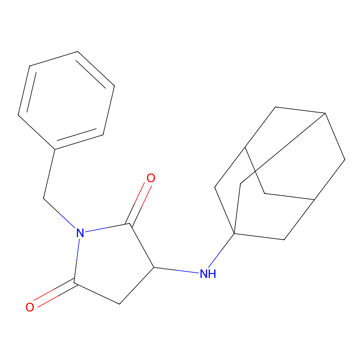 3-(Adamantanylamino)-1-benzylazolidine-2,5-dione molecular structure, CAS 1007974-49-3