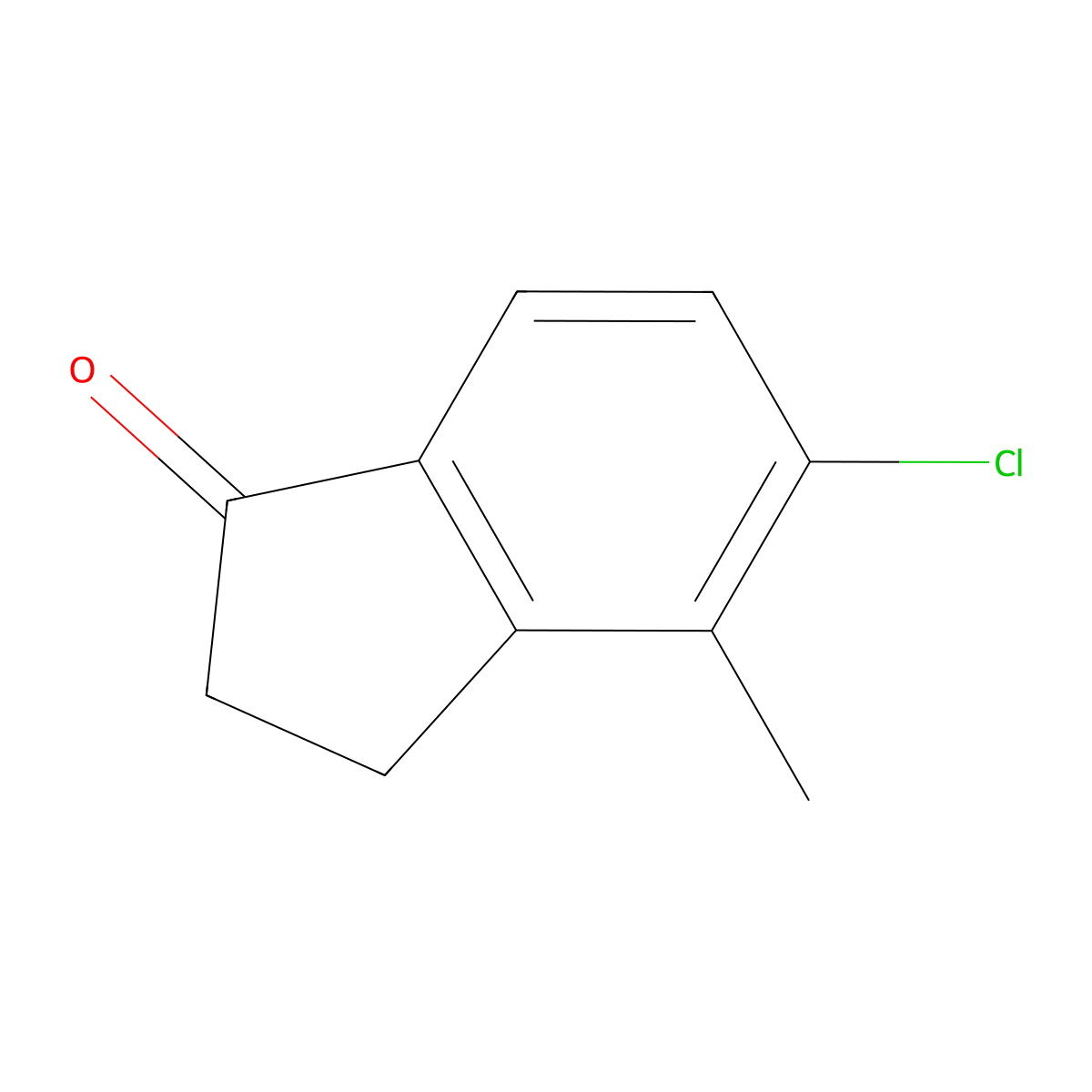5-Chloro-4-methyl-2,3-dihydro-1H-inden-1-one molecular structure, CAS 1008-13-5