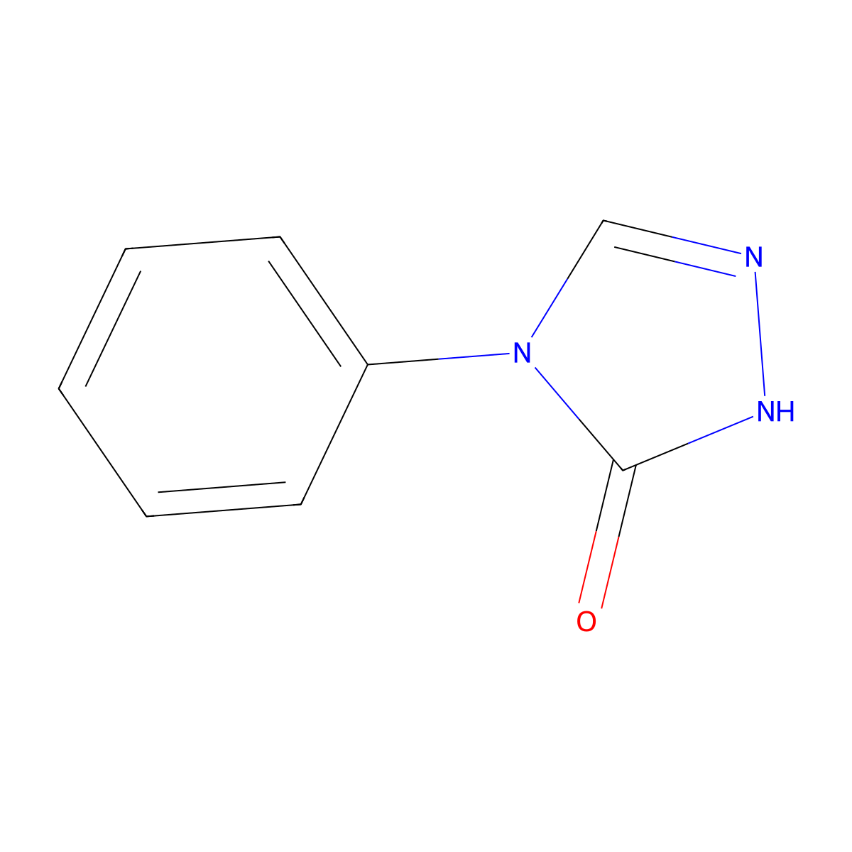 4-phenyl-4,5-dihydro-1H-1,2,4-triazol-5-one molecular structure, CAS 1008-30-6