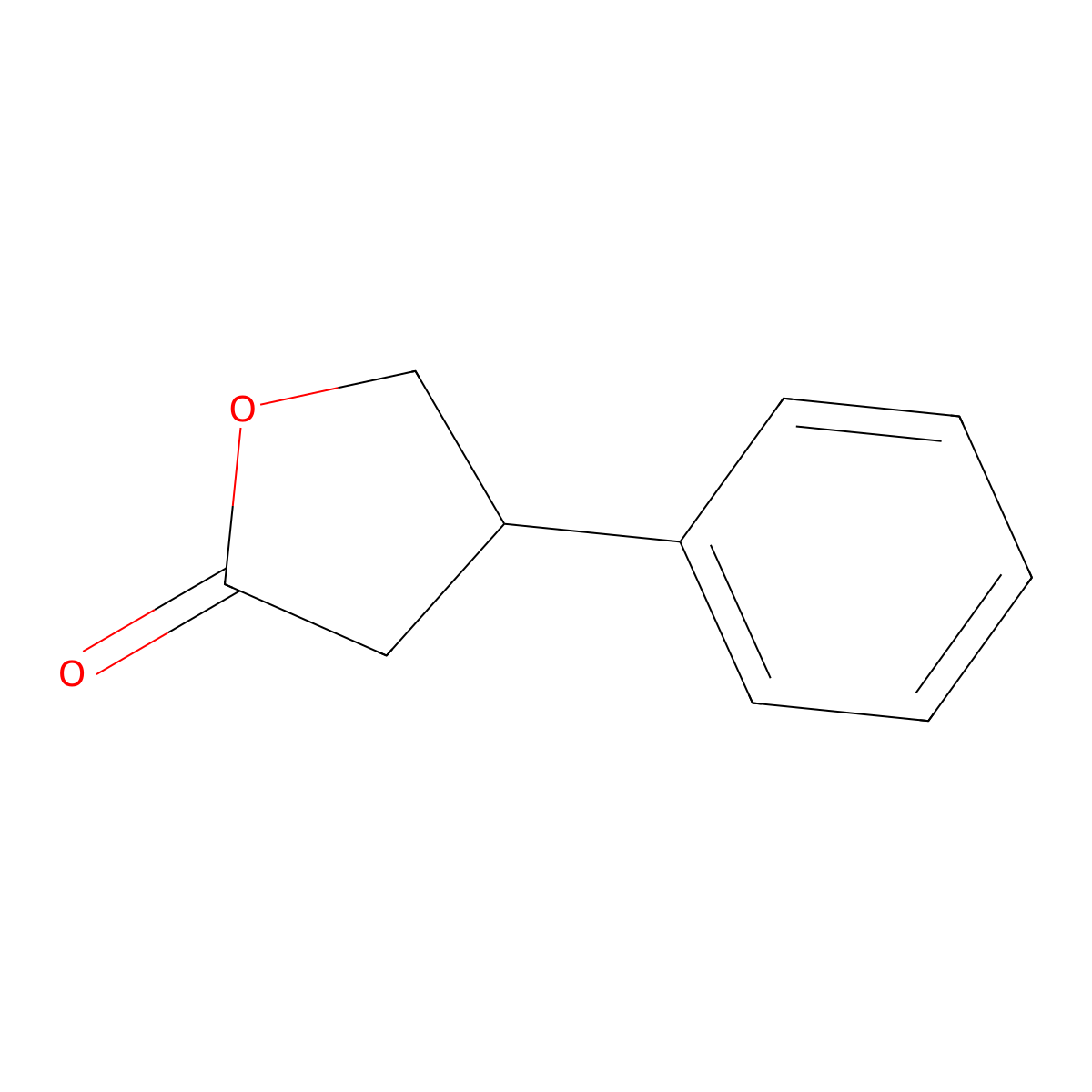 Dihydro-4-phenylfuran-2(3H)-one molecular structure, CAS 1008-73-7