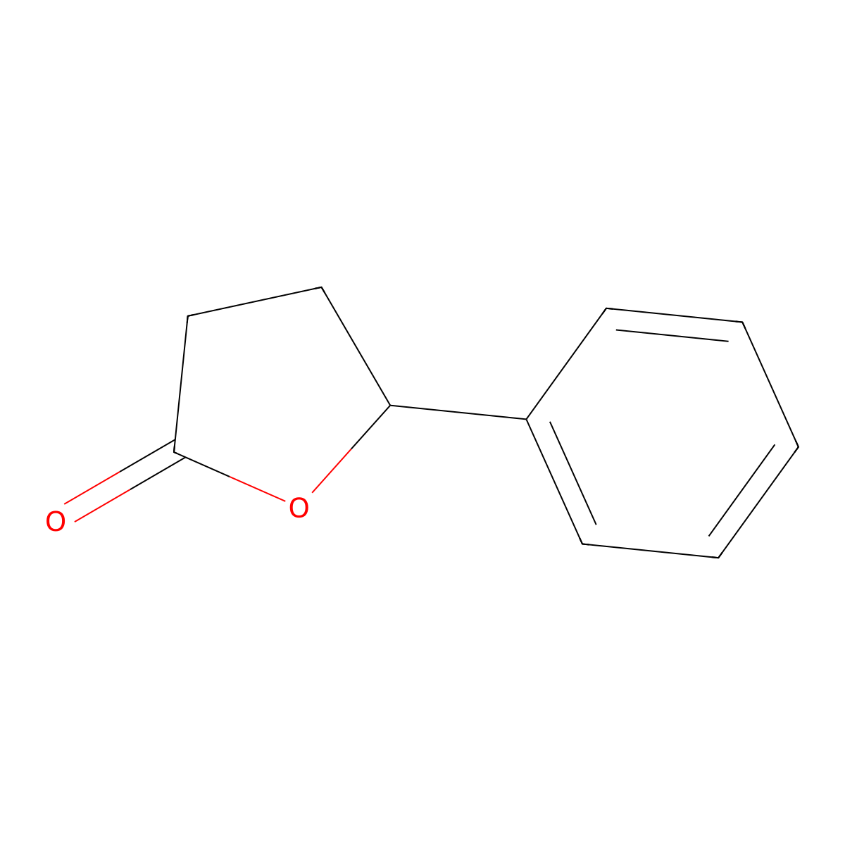 gamma-Phenyl-gamma-butyrolactone molecular structure, CAS 1008-76-0