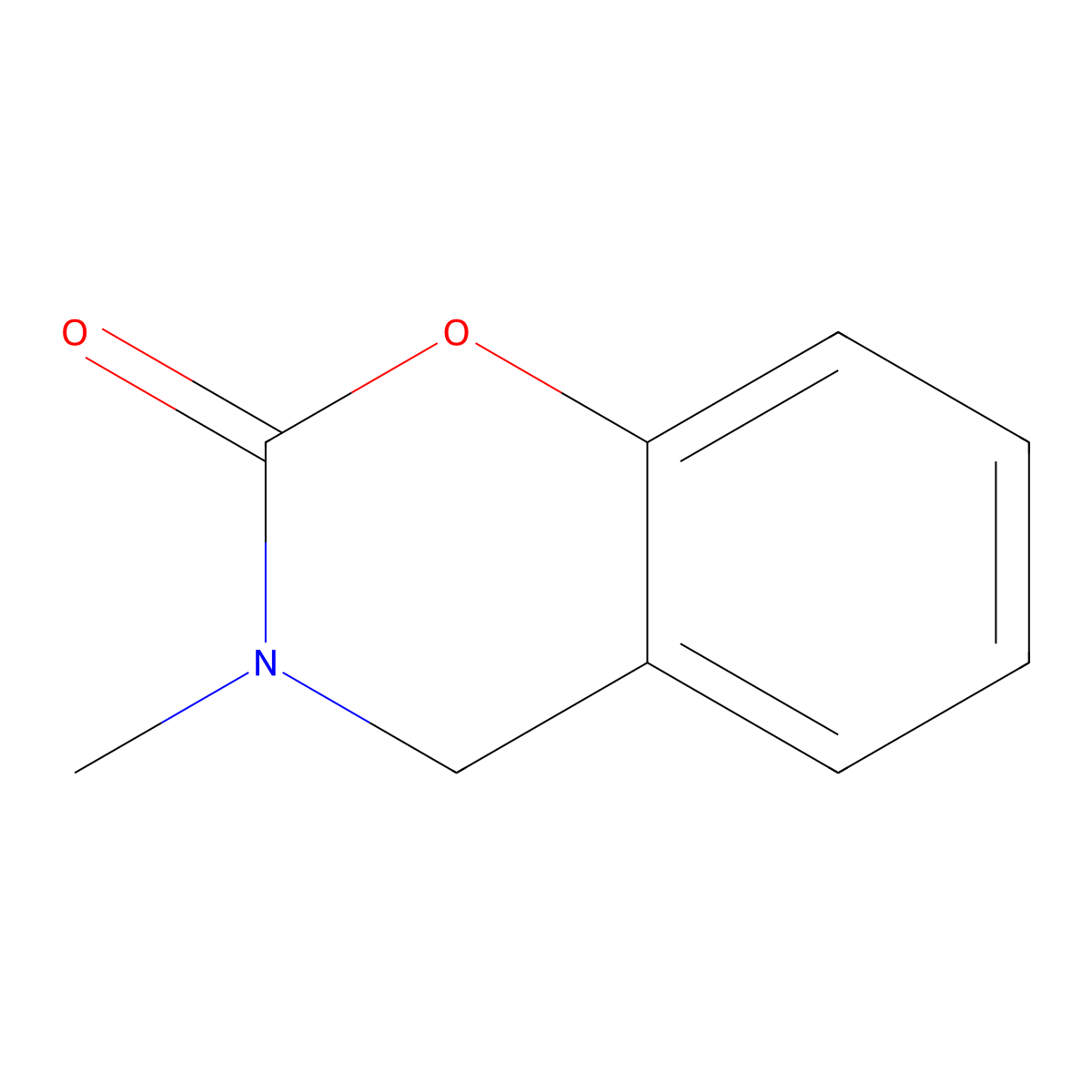 3-Methyl-3,4-dihydro-2H-1,3-benzoxazin-2-one molecular structure, CAS 1008-83-9
