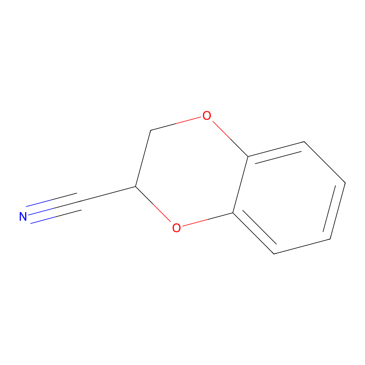 2,3-Dihydro-benzo(1,4)dioxine-2-carbonitrile molecular structure, CAS 1008-92-0