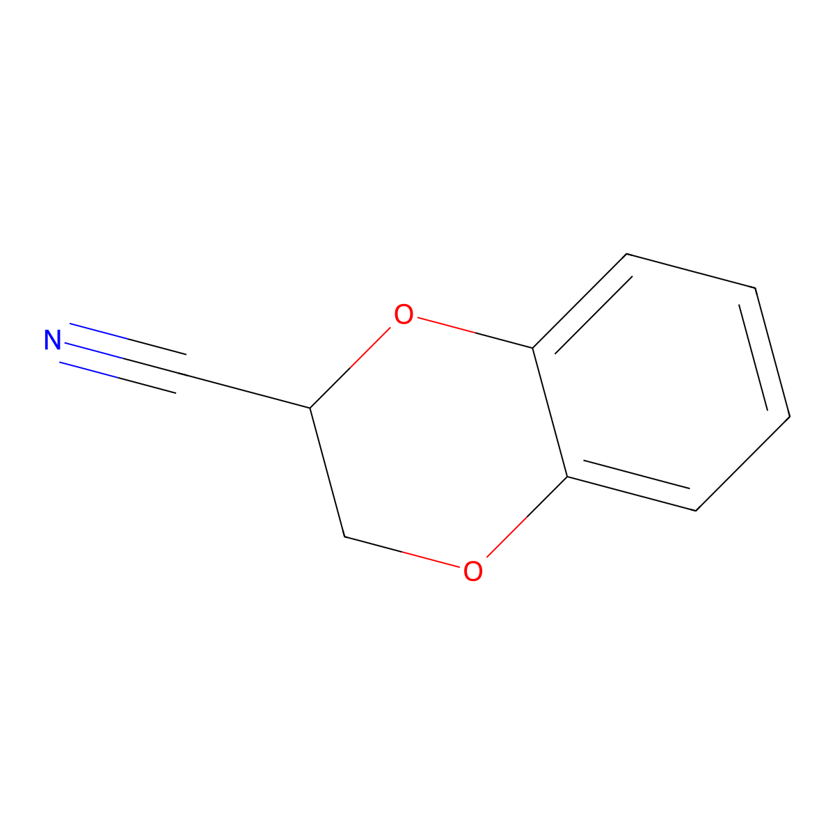 2,3-Dihydro-benzo(1,4)dioxine-2-carbonitrile molecular structure, CAS 1008-92-0