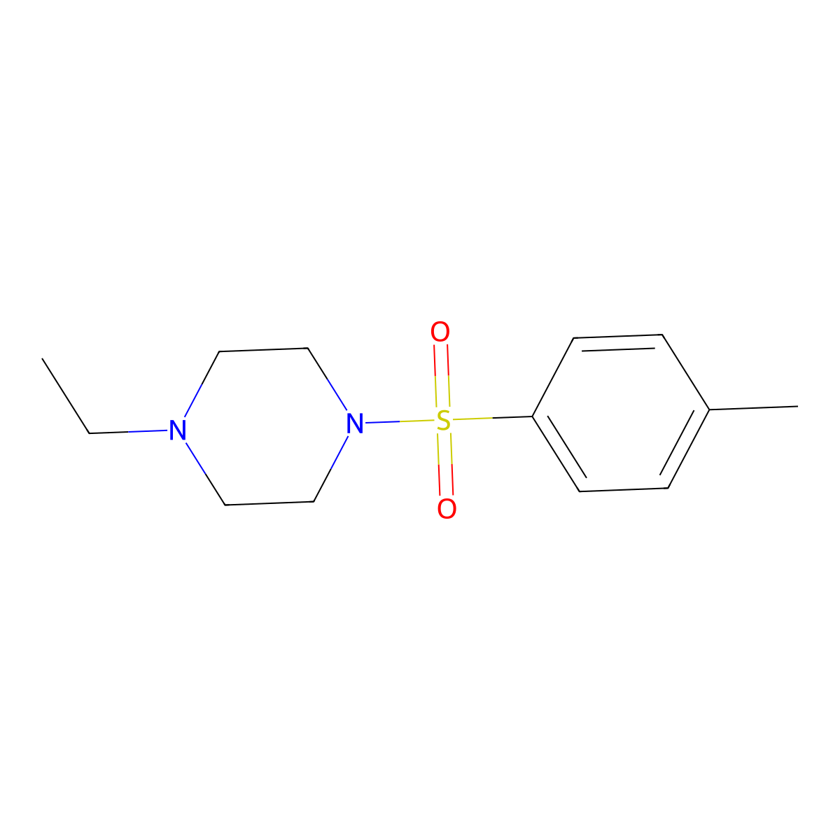 1-Ethyl-4-tosylpiperazine molecular structure, CAS 100800-51-9