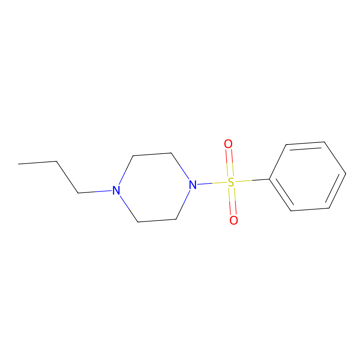 1-(Phenylsulfonyl)-4-propylpiperazine molecular structure, CAS 100800-53-1