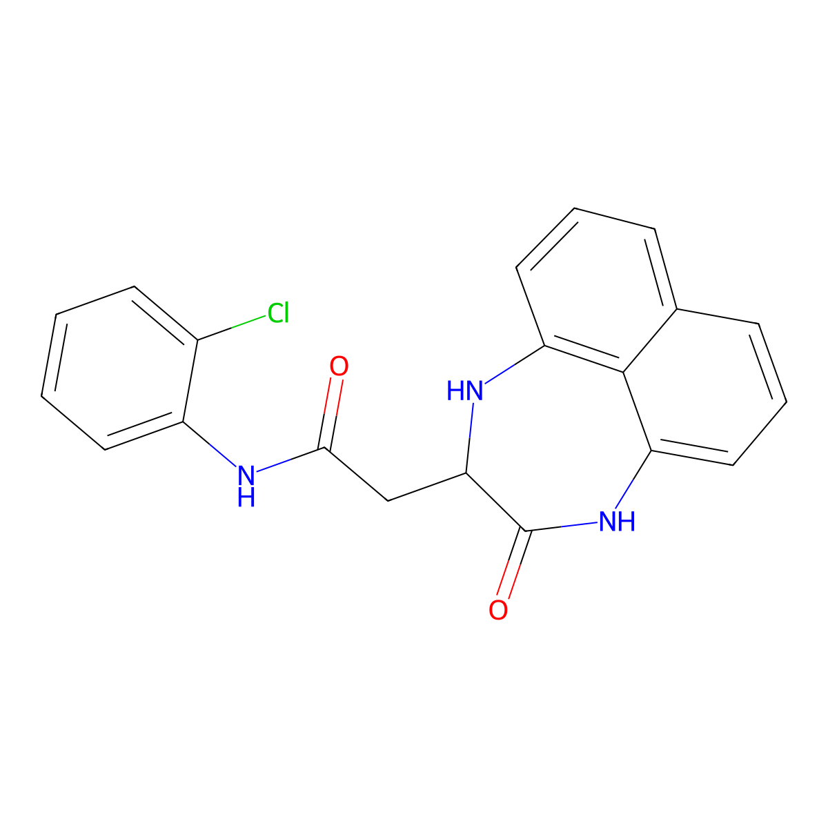 N-(2-chlorophenyl)-2-(3-hydroxy-1,2-dihydronaphtho[1,8-ef][1,4]diazepin-2-yl)acetamide molecular structure, CAS 1008011-94-6