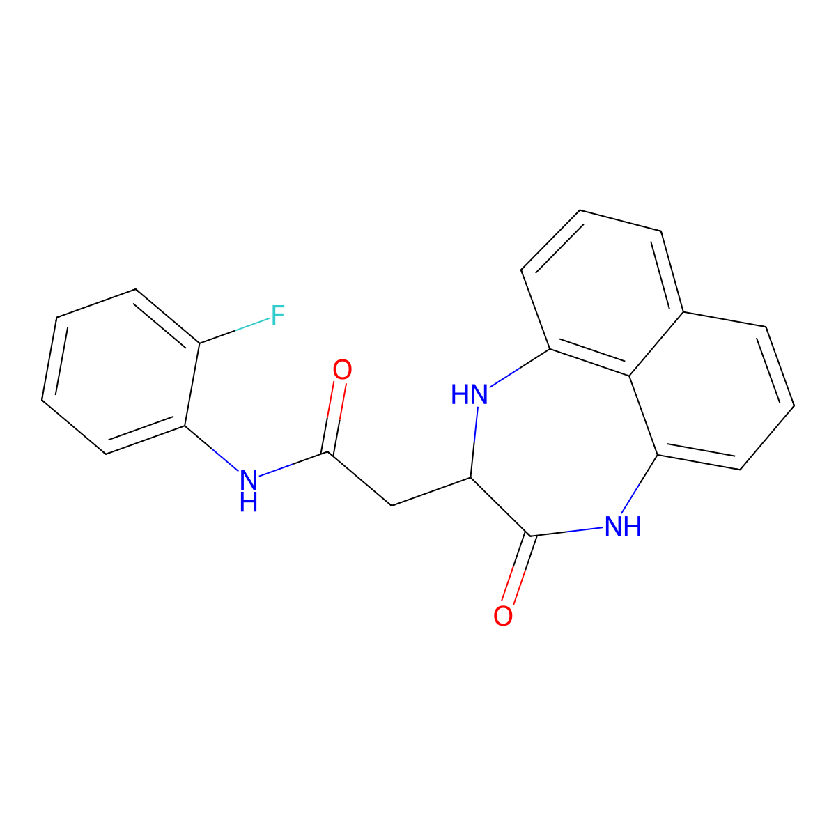 N-(2-fluorophenyl)-2-(3-oxo-1,2,3,4-tetrahydronaphtho[1,8-ef][1,4]diazepin-2-yl)acetamide molecular structure, CAS 1008011-95-7