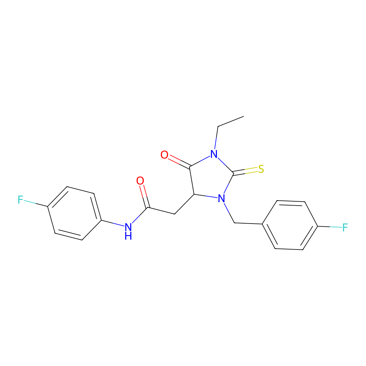 C20H19F2N3O2S molecular structure, CAS 1008015-94-8