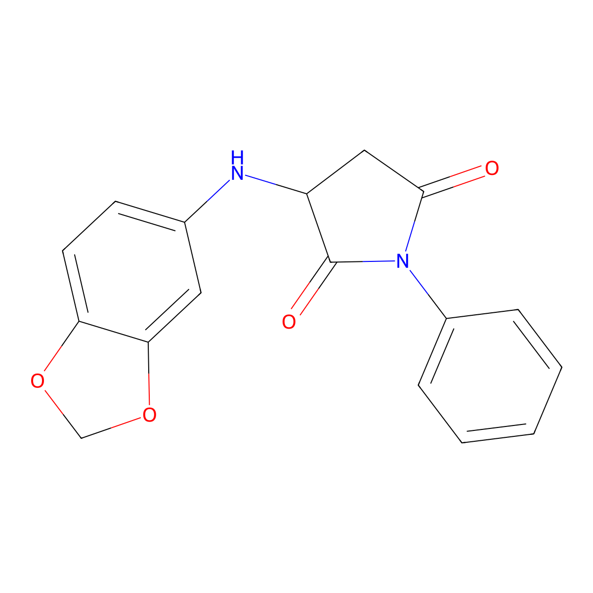 3-(1,3-Benzodioxol-5-ylamino)-1-phenylpyrrolidine-2,5-dione molecular structure, CAS 1008051-74-8