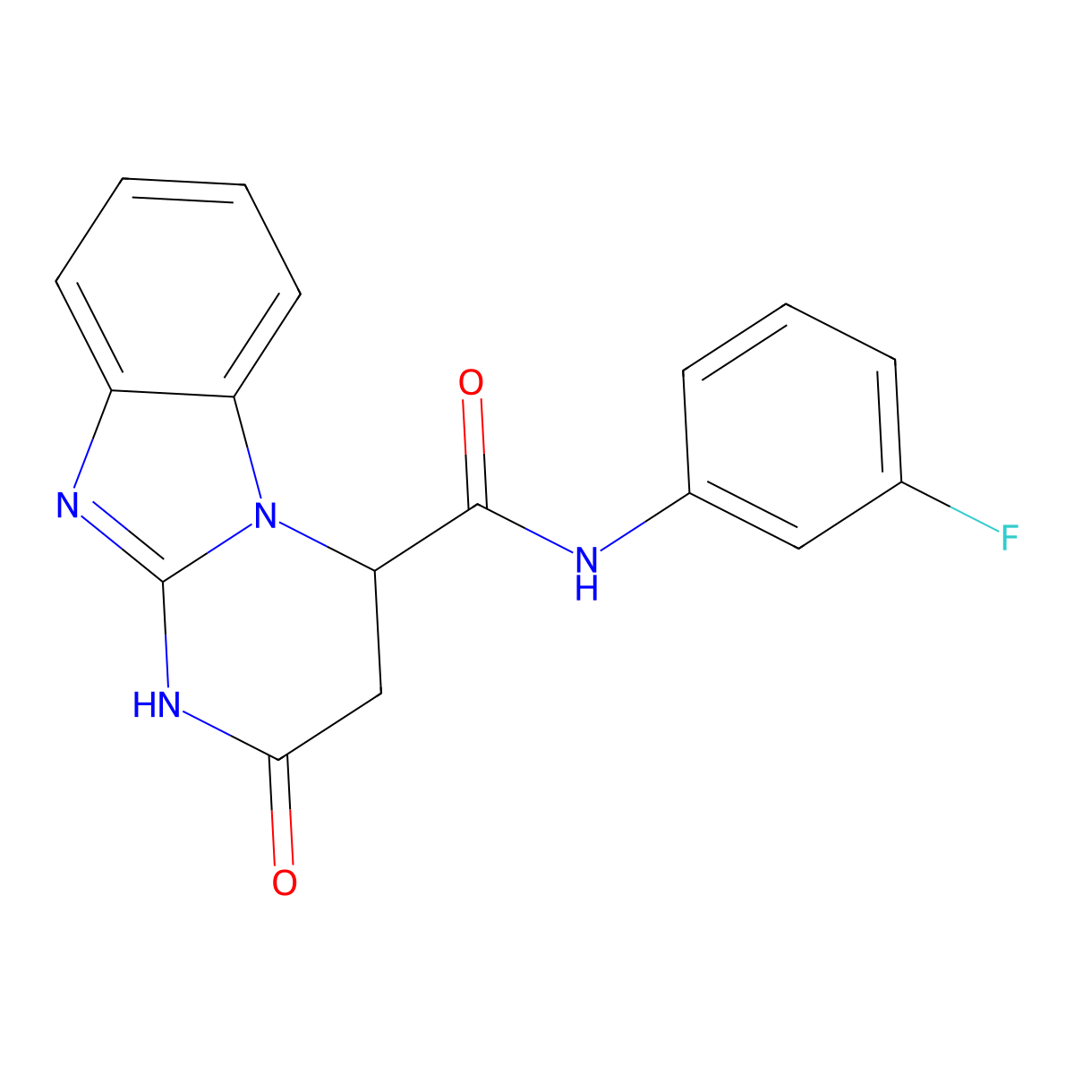 N-(3-fluorophenyl)-2-oxo-4,10-dihydro-3H-pyrimido[1,2-a]benzimidazole-4-carboxamide molecular structure, CAS 1008068-51-6