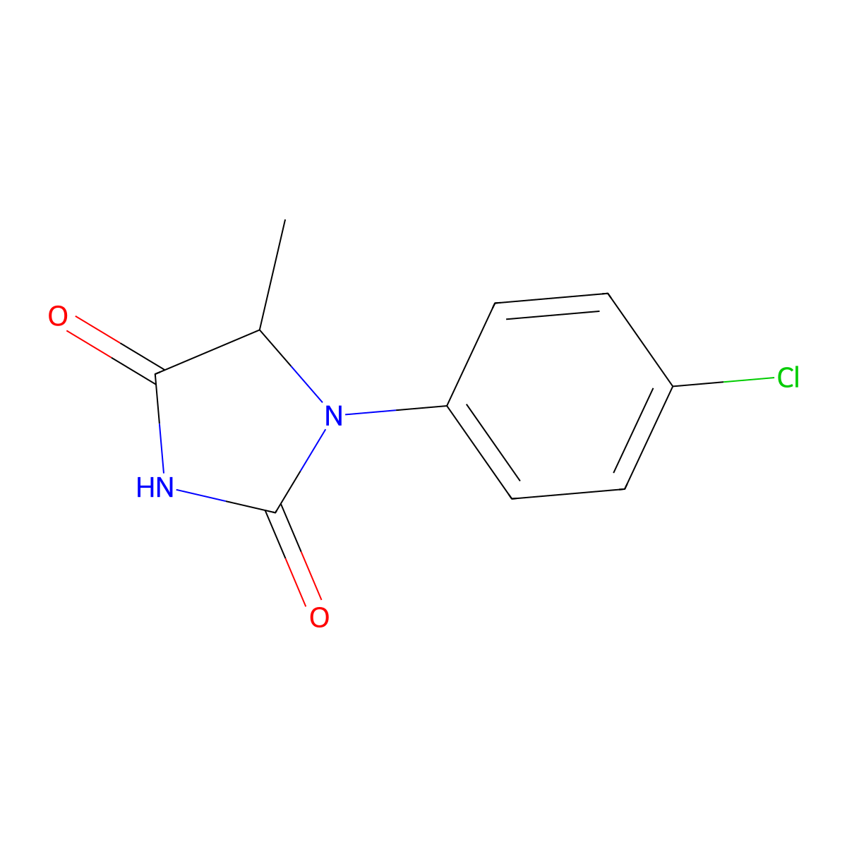 1-(4-Chlorophenyl)-5-methylimidazolidine-2,4-dione molecular structure, CAS 1008068-93-6