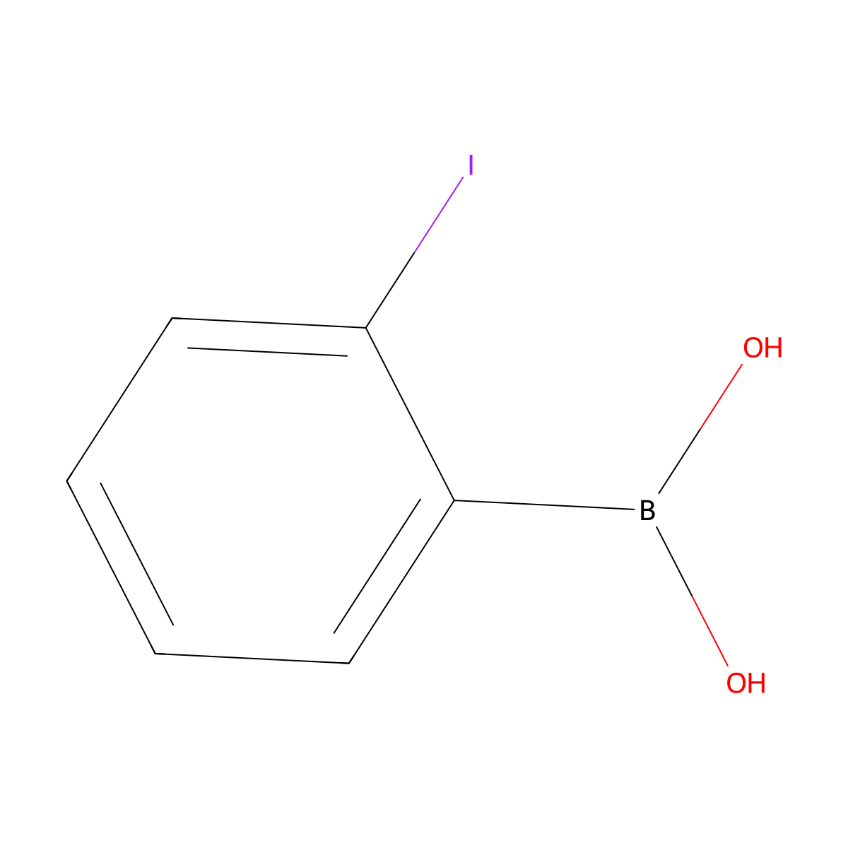 2-Iodophenylboronic acid molecular structure, CAS 1008106-86-2