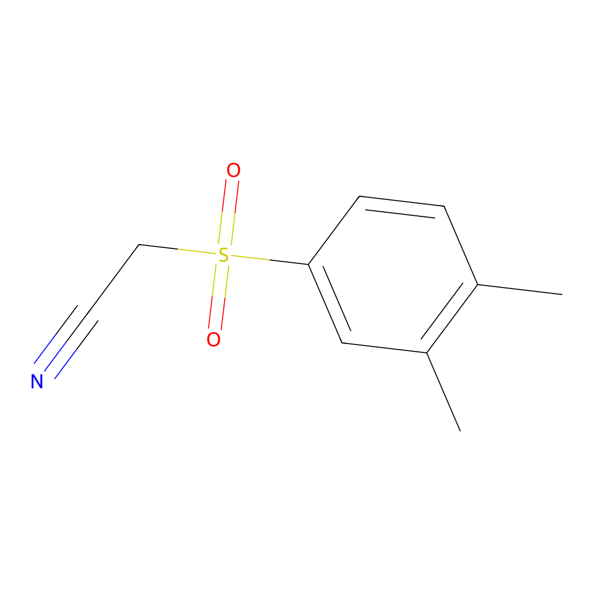 [(3,4-Dimethylphenyl)sulfonyl]acetonitrile molecular structure, CAS 1008108-48-2