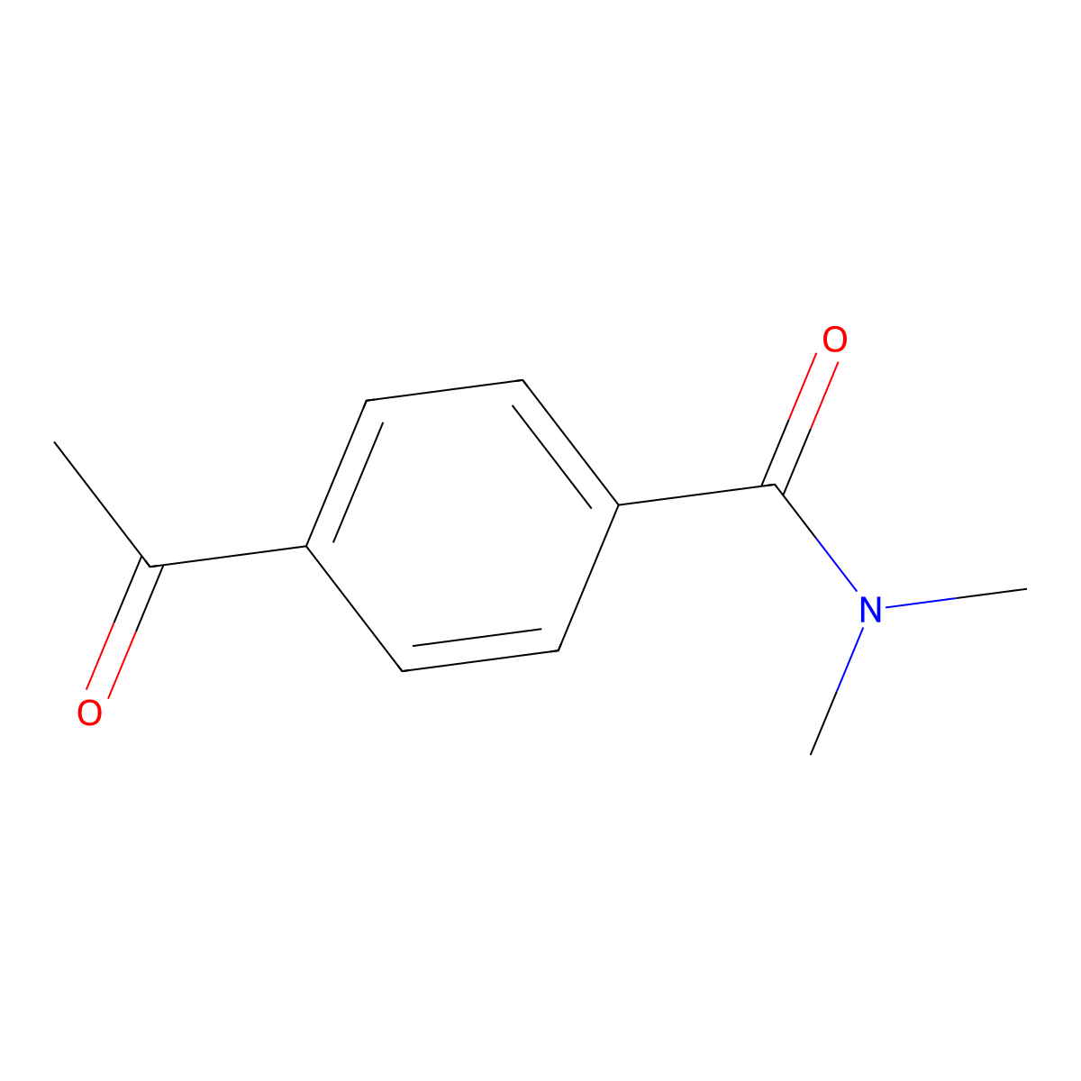 4-Acetyl-N,N-dimethylbenzamide molecular structure, CAS 1008119-09-2