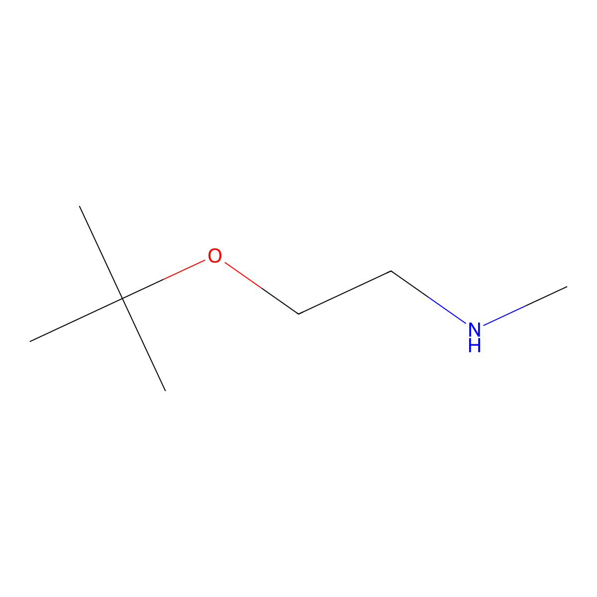 (2-(Tert-butoxy)ethyl)(methyl)amine molecular structure, CAS 1008119-69-4