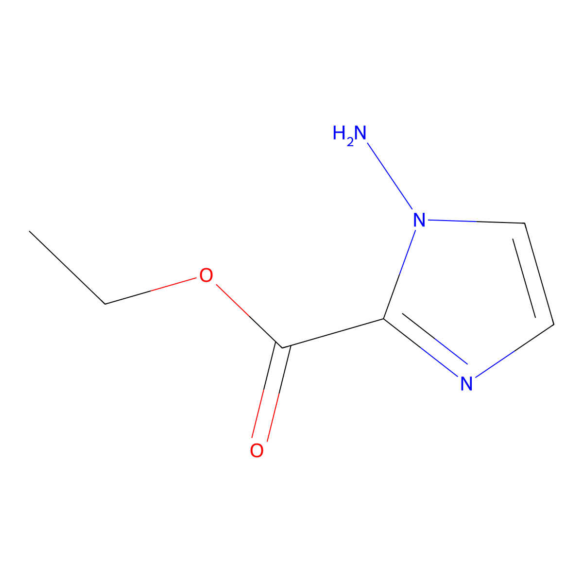 ethyl 1-amino-1H-imidazole-2-carboxylate molecular structure, CAS 1008130-15-1