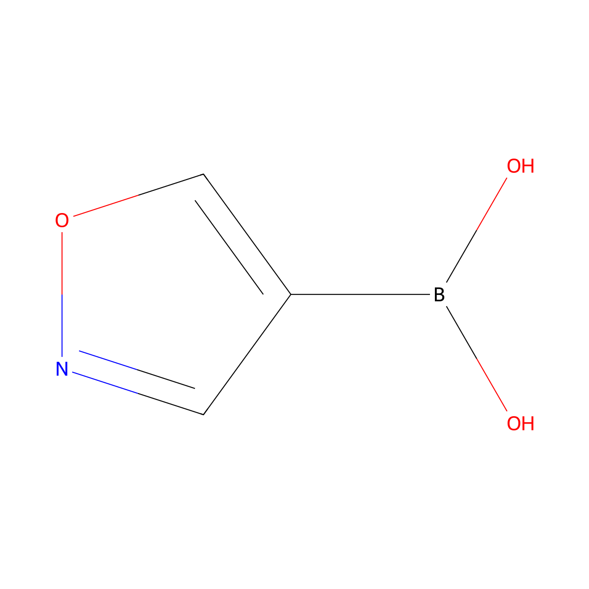 Isoxazole-4-boronic acid molecular structure, CAS 1008139-25-0