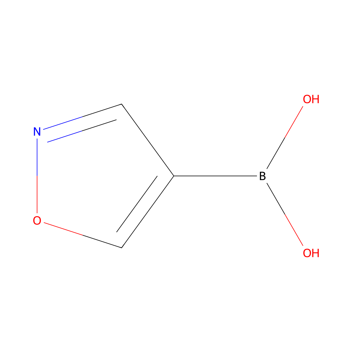 Isoxazole-4-boronic acid molecular structure, CAS 1008139-25-0