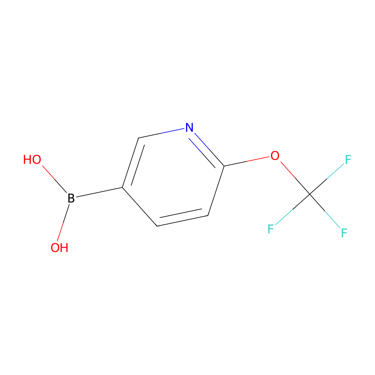 6-(Trifluoromethoxy)pyridine-3-boronic acid molecular structure, CAS 1008140-70-2
