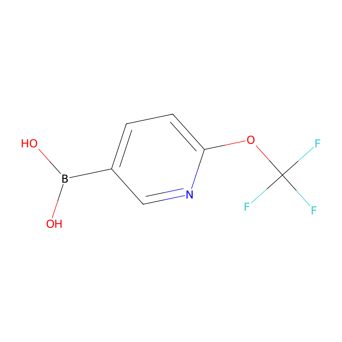 6-(Trifluoromethoxy)pyridine-3-boronic acid molecular structure, CAS 1008140-70-2