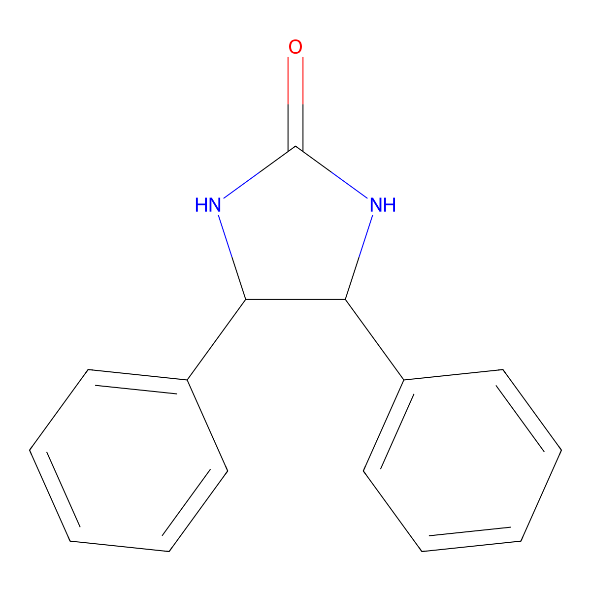 4,5-Diphenyl-2-imidazolidinone molecular structure, CAS 100820-83-5