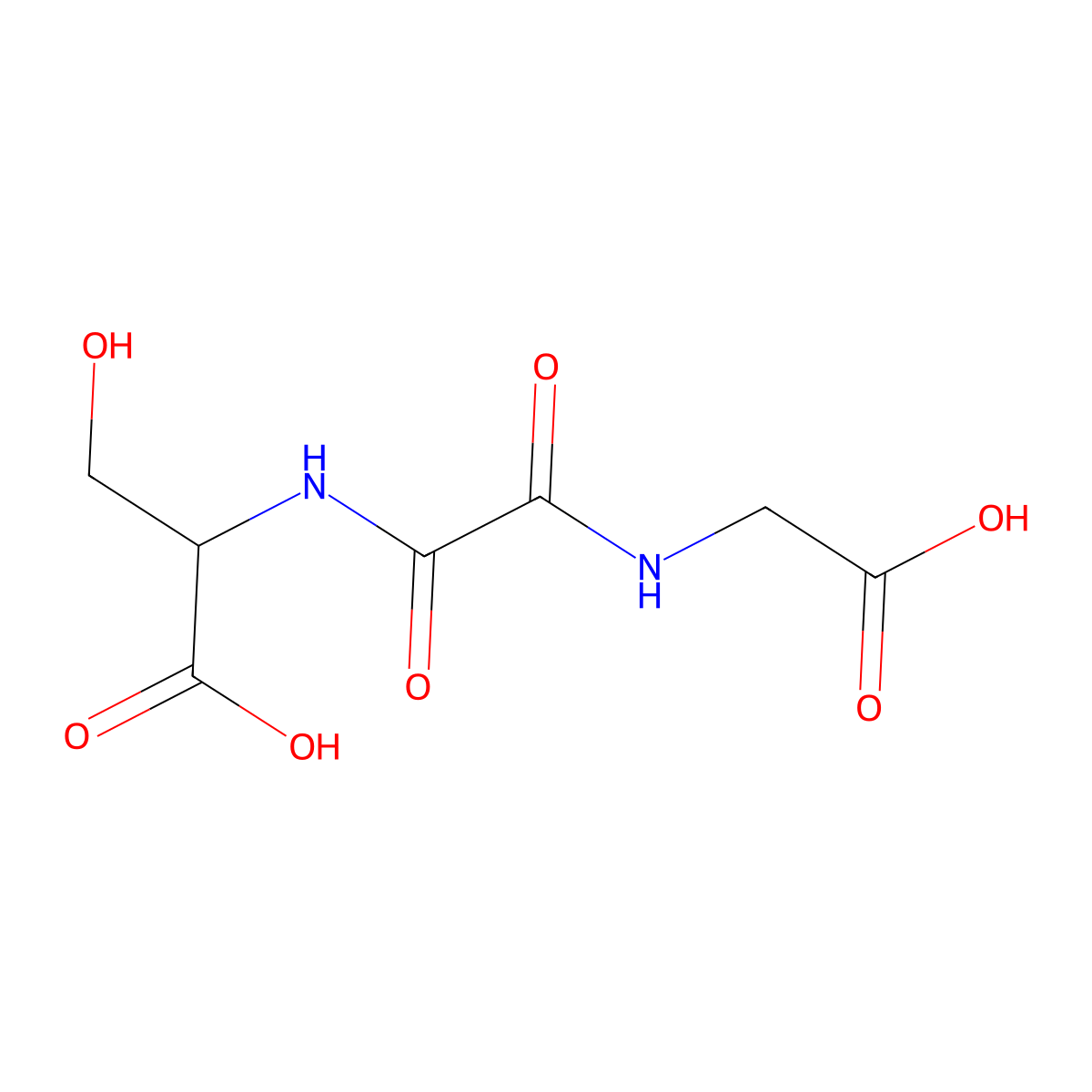 N-{[(carboxymethyl)amino](oxo)acetyl}serine molecular structure, CAS 1008202-28-5