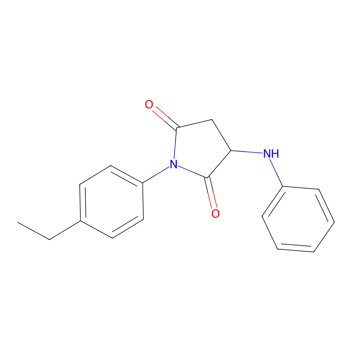 1-(4-Ethylphenyl)-3-(phenylamino)pyrrolidine-2,5-dione molecular structure, CAS 1008211-28-6