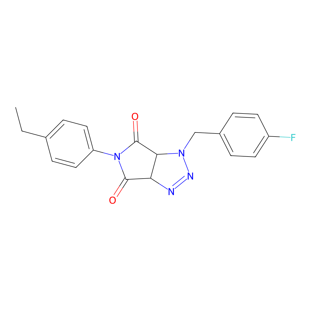 5-(4-ethylphenyl)-1-(4-fluorobenzyl)-3a,6a-dihydropyrrolo[3,4-d][1,2,3]triazole-4,6(1H,5H)-dione molecular structure, CAS 1008234-38-5