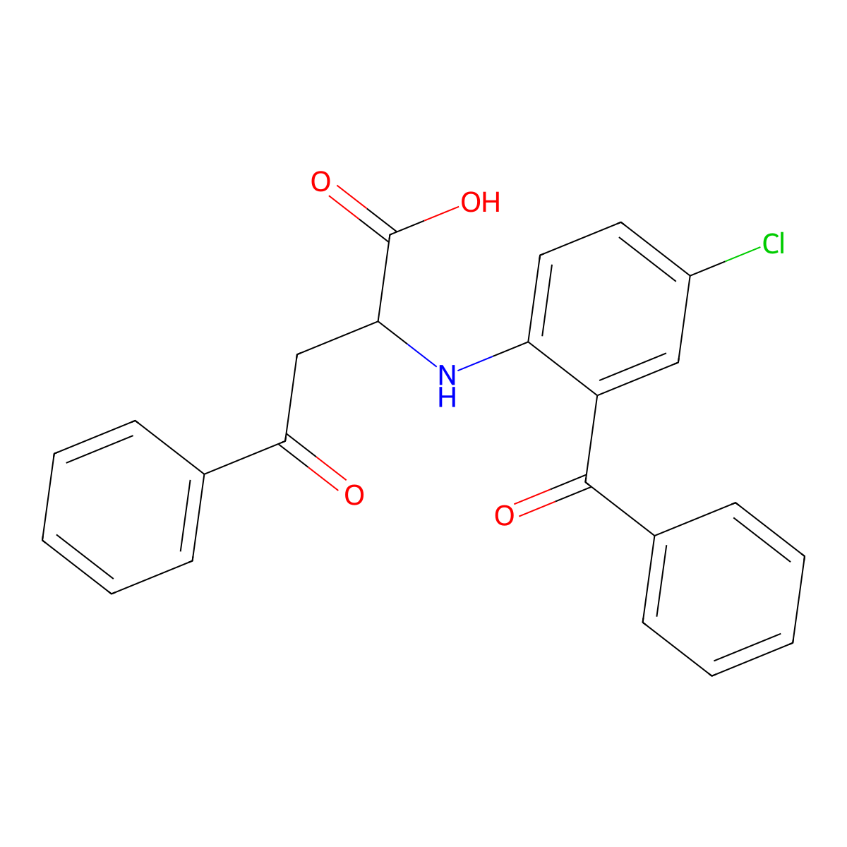 2-(2-Benzoyl-4-chloroanilino)-4-oxo-4-phenylbutanoic acid molecular structure, CAS 1008249-41-9