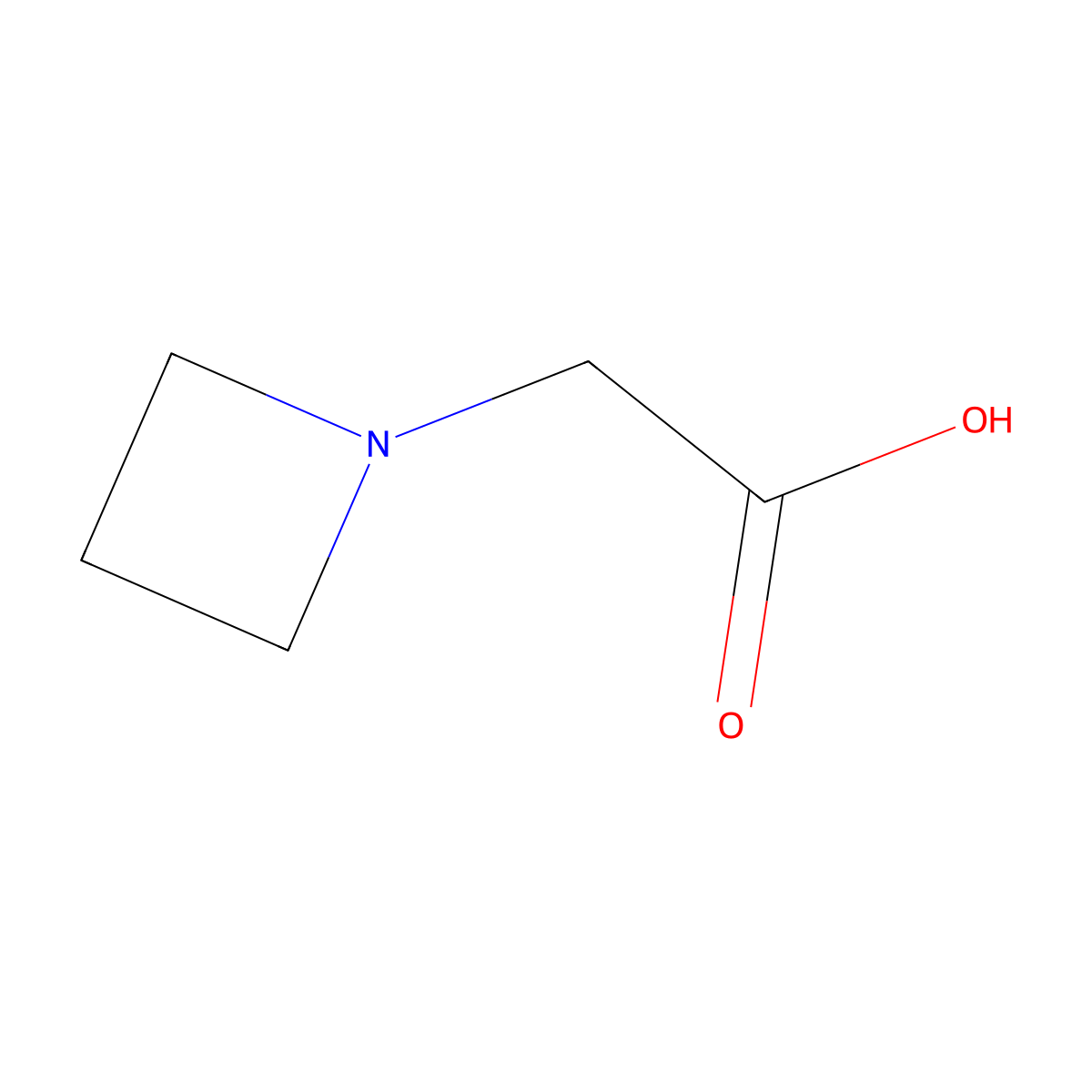 2-(Azetidin-1-yl)acetic acid molecular structure, CAS 1008304-81-1