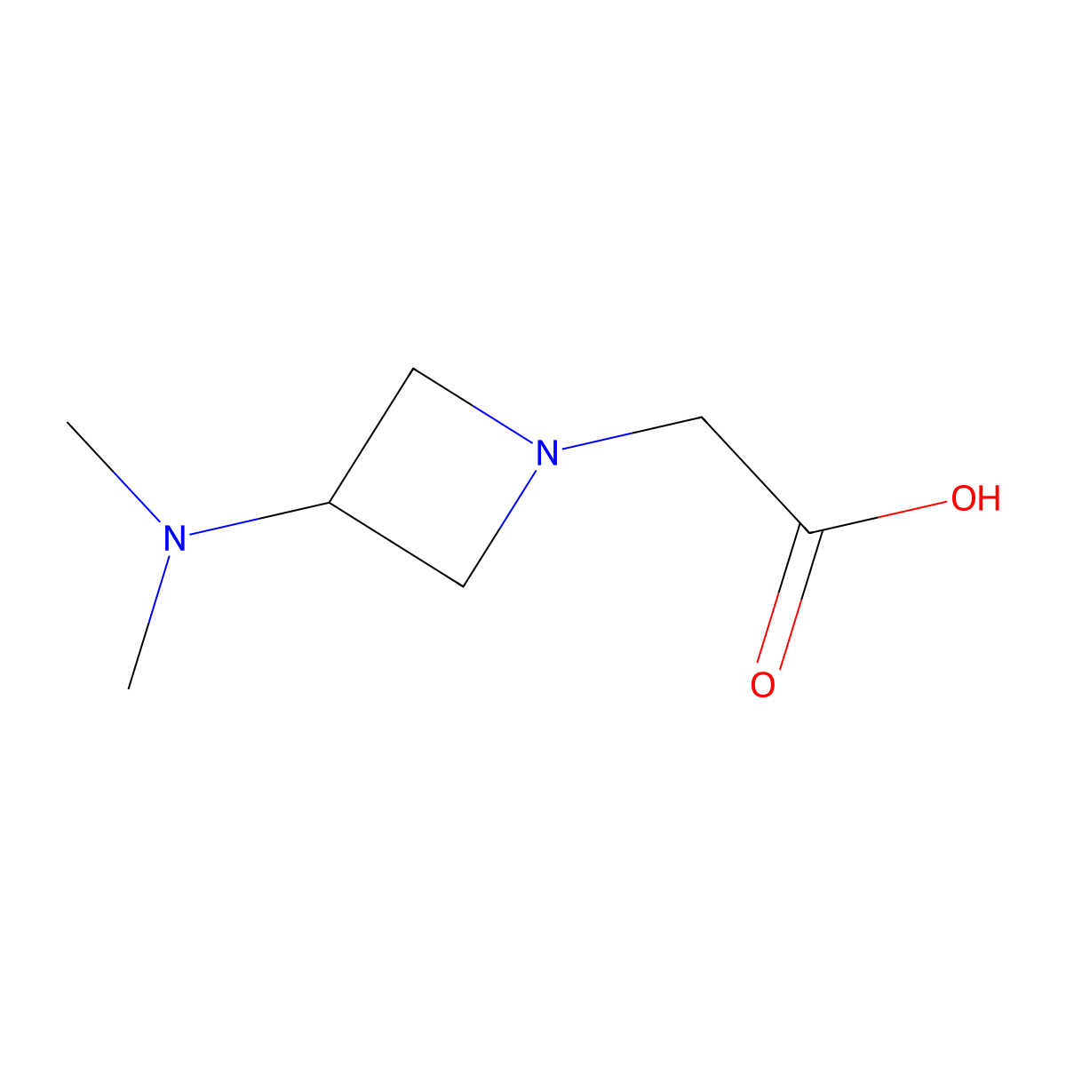 2-[3-(Dimethylamino)azetidin-1-yl]acetic acid molecular structure, CAS 1008304-83-3